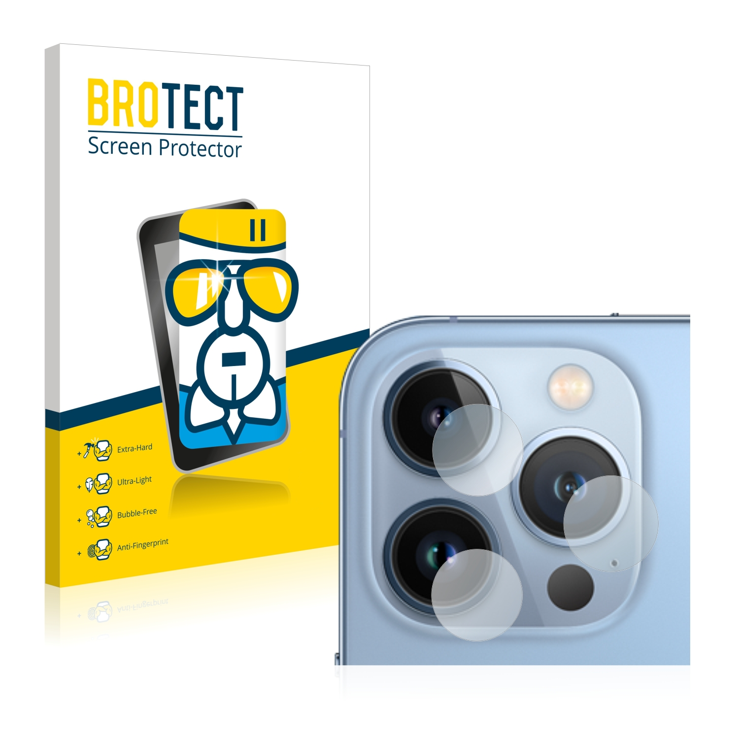BROTECT Airglass klare Schutzfolie(für iPhone Apple 13 Pro)