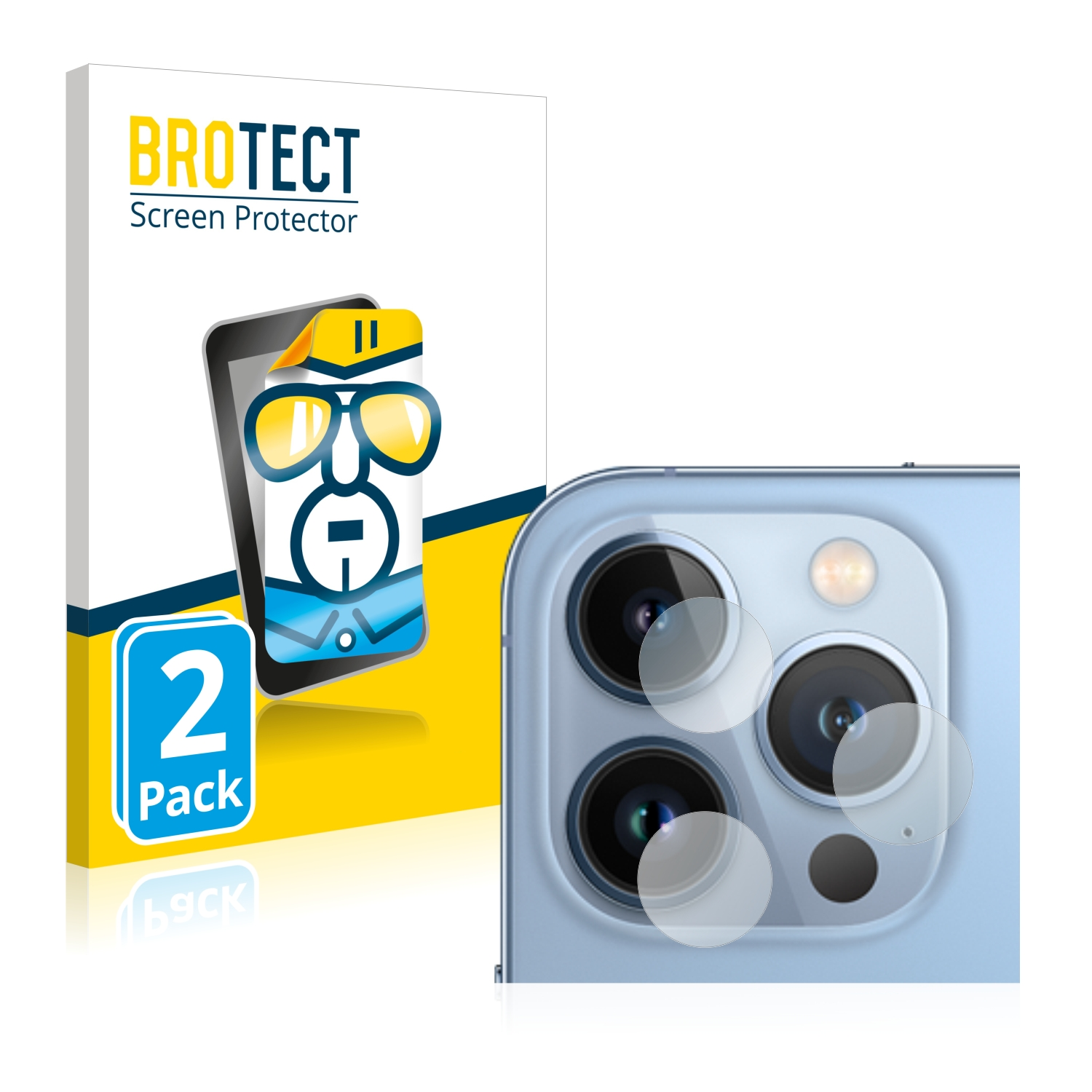 klare Pro) BROTECT 2x 13 iPhone Apple Schutzfolie(für