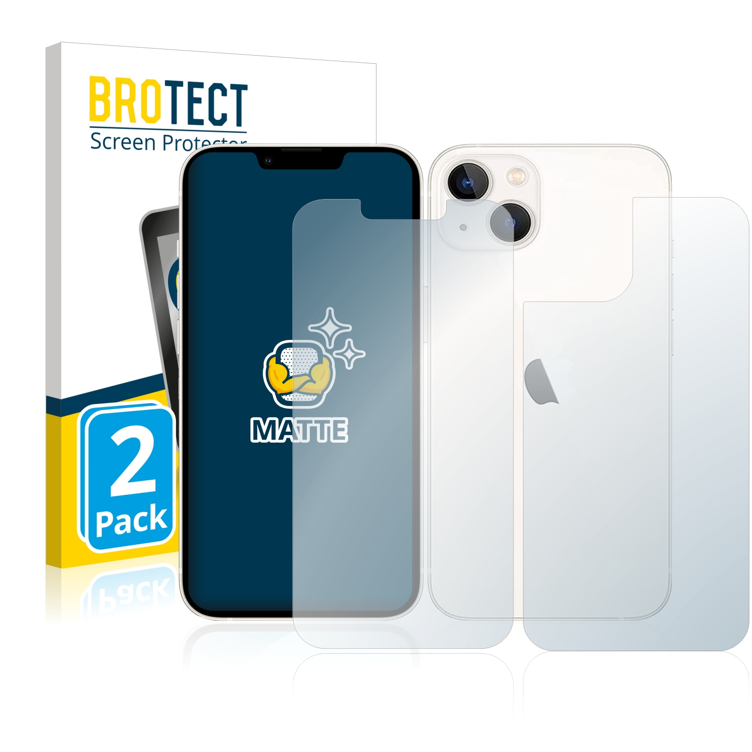 matte BROTECT Apple Schutzfolie(für iPhone 2x 13)