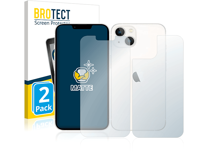 iPhone 13) 2x Apple BROTECT matte Schutzfolie(für