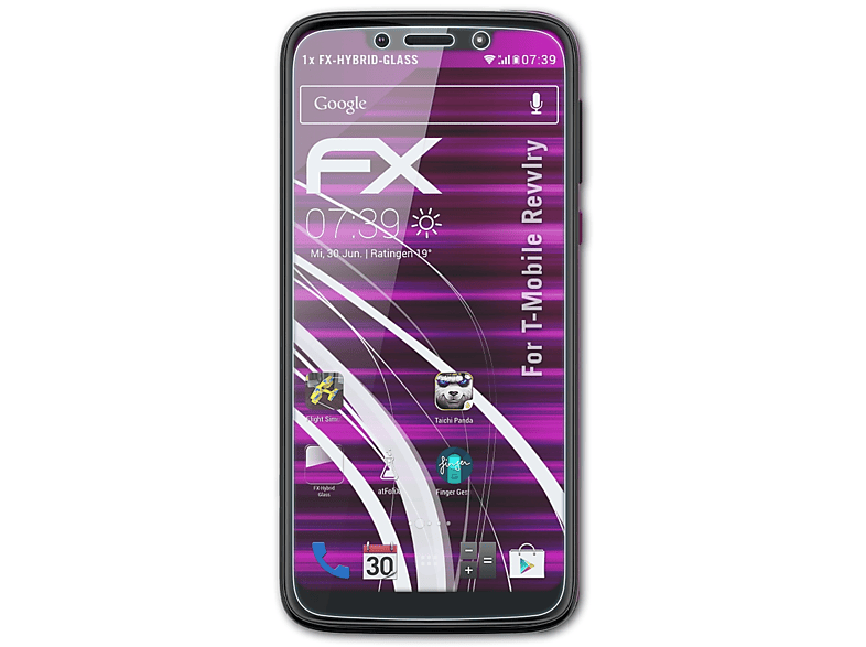 ATFOLIX FX-Hybrid-Glass Schutzglas(für T-Mobile Revvlry)