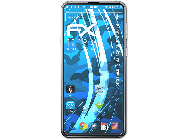 A9 Samsung Pro 3x ATFOLIX FX-Clear 2019) Galaxy Displayschutz(für