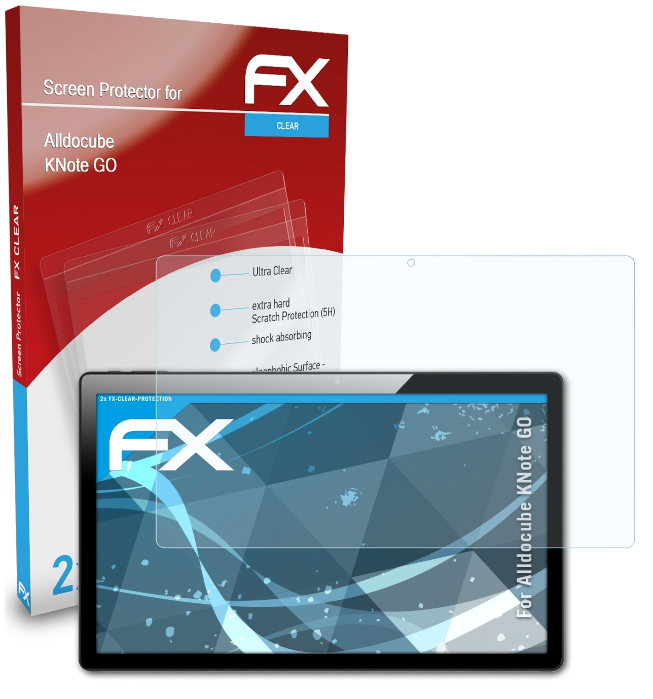 Alldocube FX-Clear Displayschutz(für GO) 2x KNote ATFOLIX