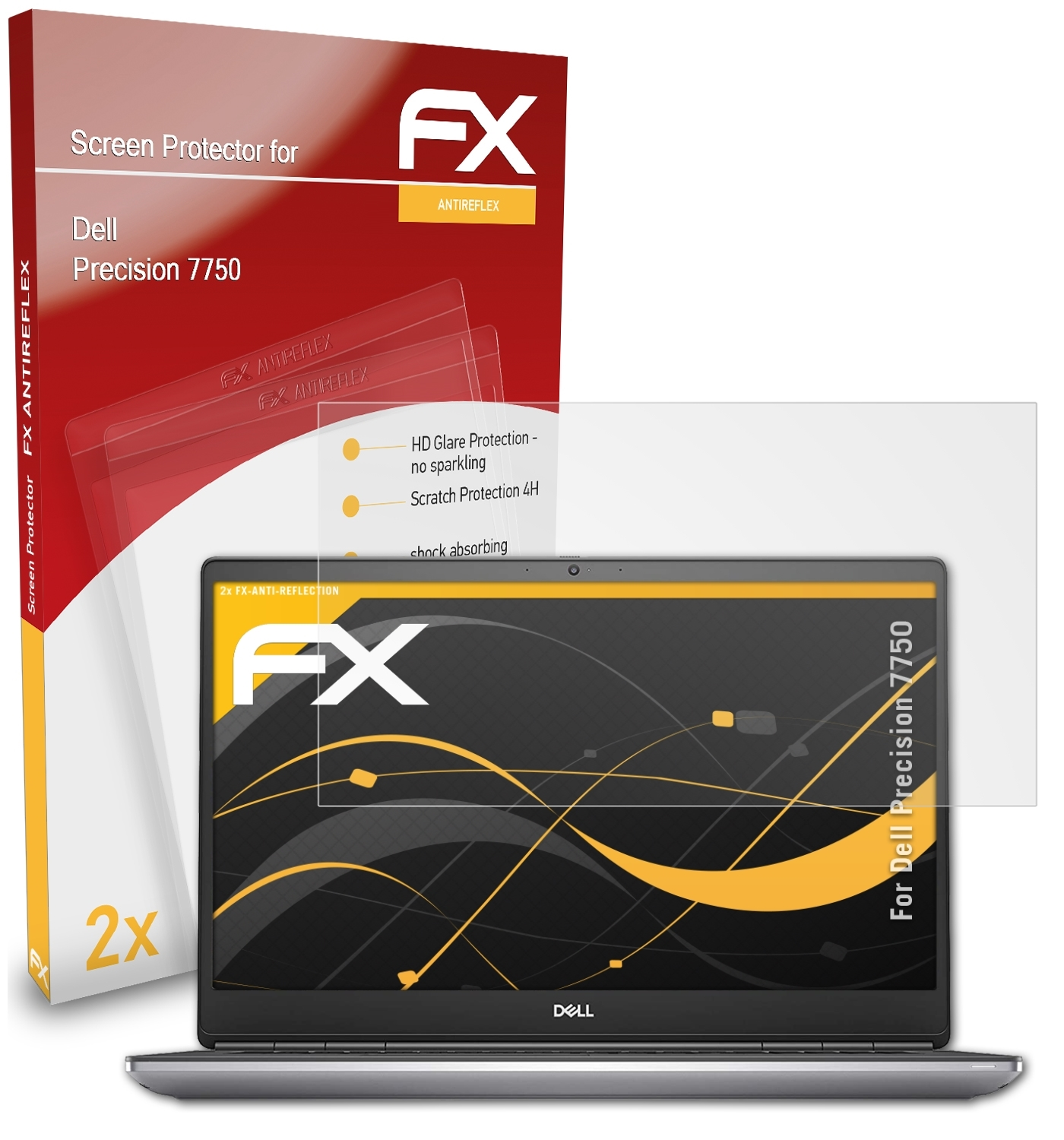 Precision Displayschutz(für FX-Antireflex 2x Dell ATFOLIX 7750)