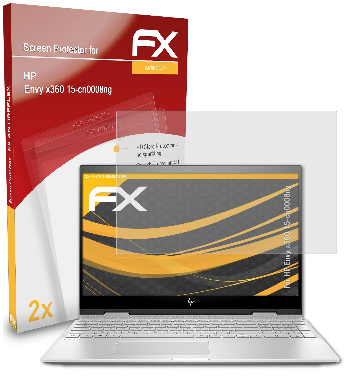 ATFOLIX 2x FX-Antireflex Displayschutz(für Envy 15-cn0008ng) HP x360