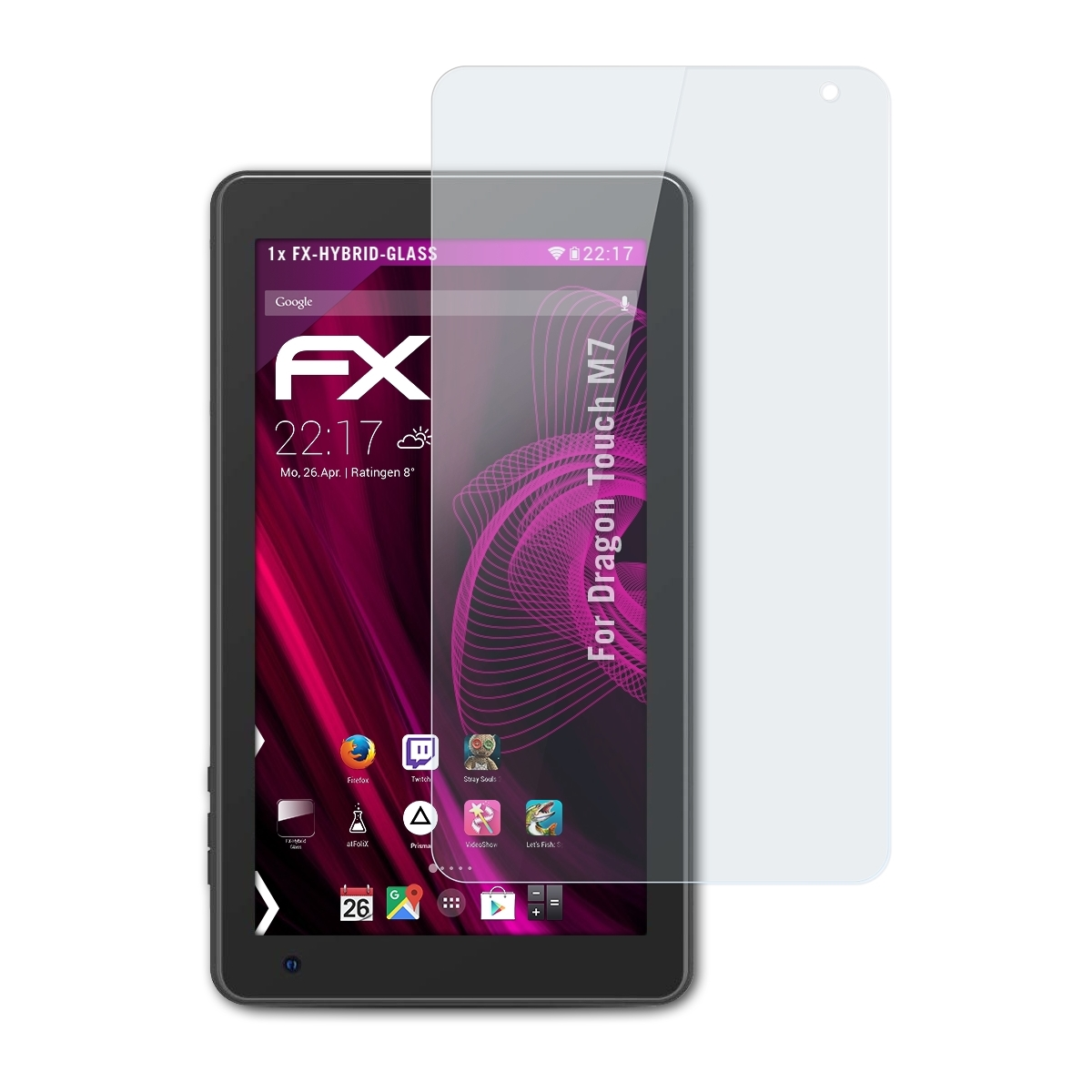 M7) FX-Hybrid-Glass Touch Schutzglas(für ATFOLIX Dragon