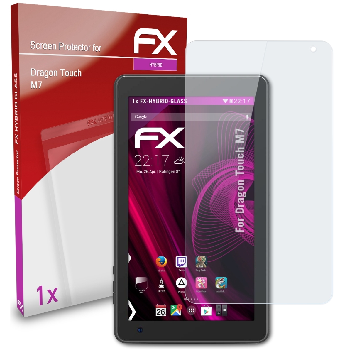 M7) FX-Hybrid-Glass Touch Schutzglas(für ATFOLIX Dragon
