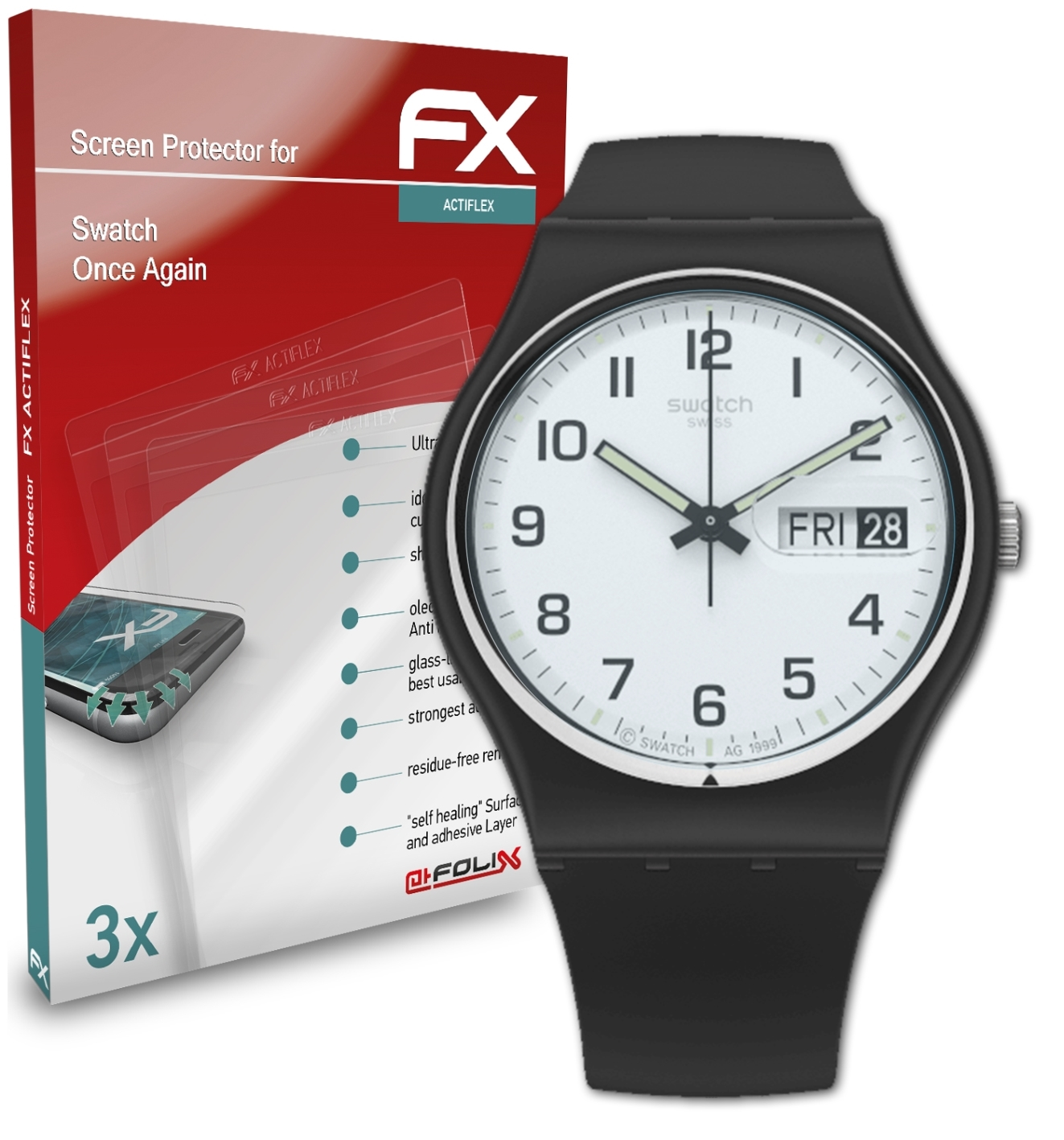 Again) FX-ActiFleX Displayschutz(für Once Swatch 3x ATFOLIX