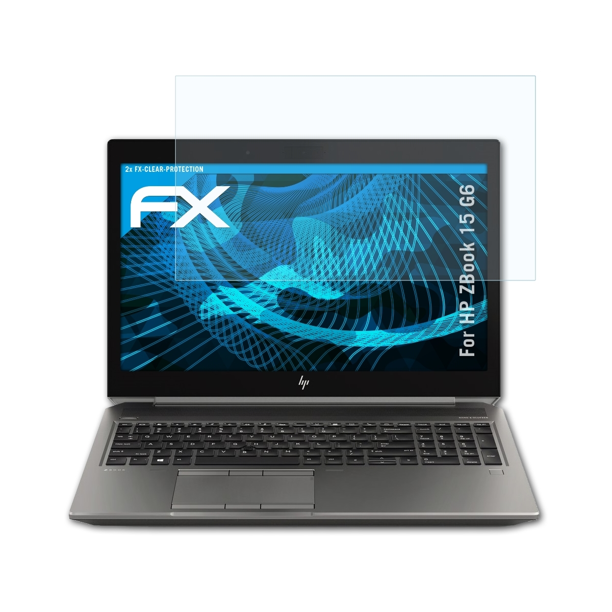 ATFOLIX 2x FX-Clear 15 G6) Displayschutz(für HP ZBook
