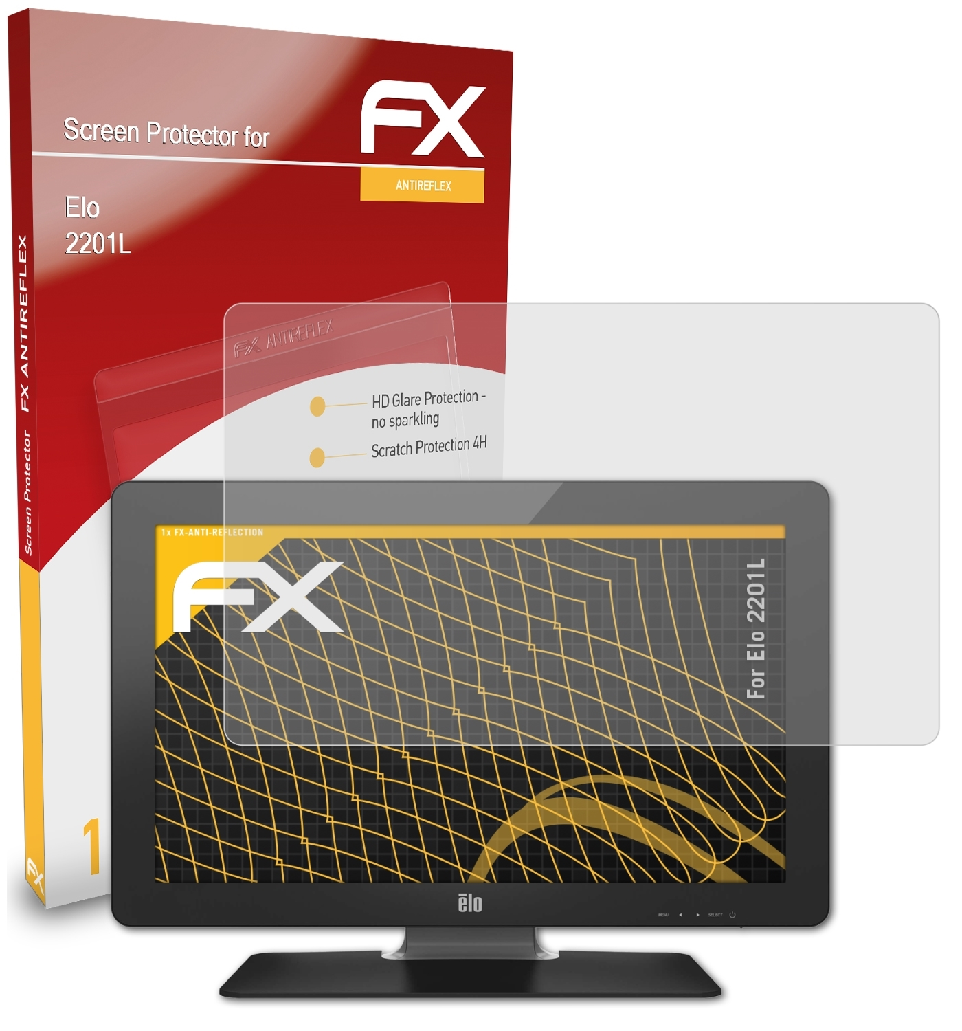 ATFOLIX FX-Antireflex Displayschutz(für Elo 2201L)