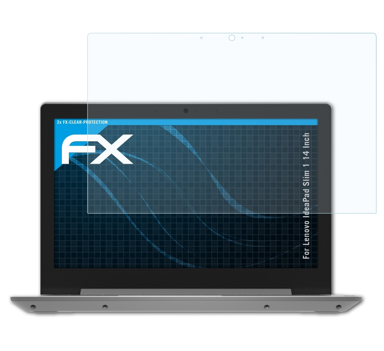 Inch)) Slim FX-Clear ATFOLIX Lenovo 1 (14 IdeaPad Displayschutz(für 2x