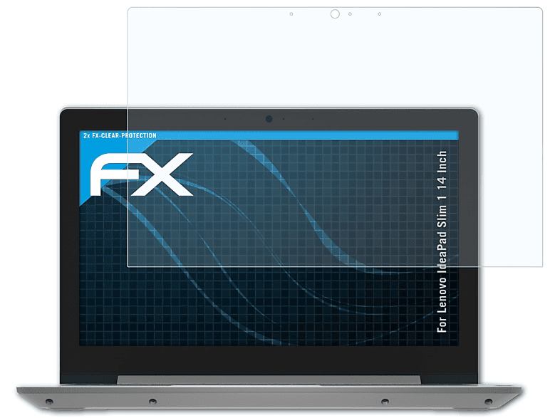 ATFOLIX 2x FX-Clear Displayschutz(für Lenovo IdeaPad Slim 1 (14 Inch))