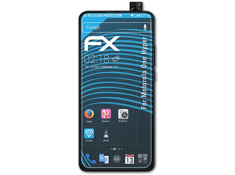 ATFOLIX 3x FX-Clear Displayschutz(für Motorola One Hyper)