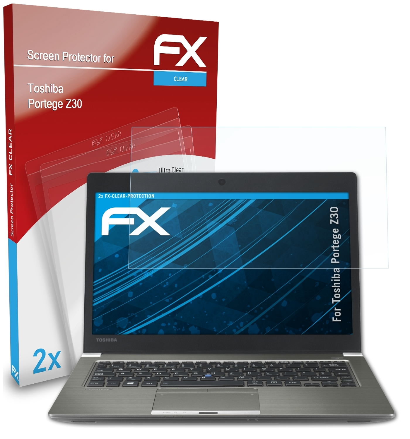 ATFOLIX Z30) FX-Clear Displayschutz(für Portege 2x Toshiba
