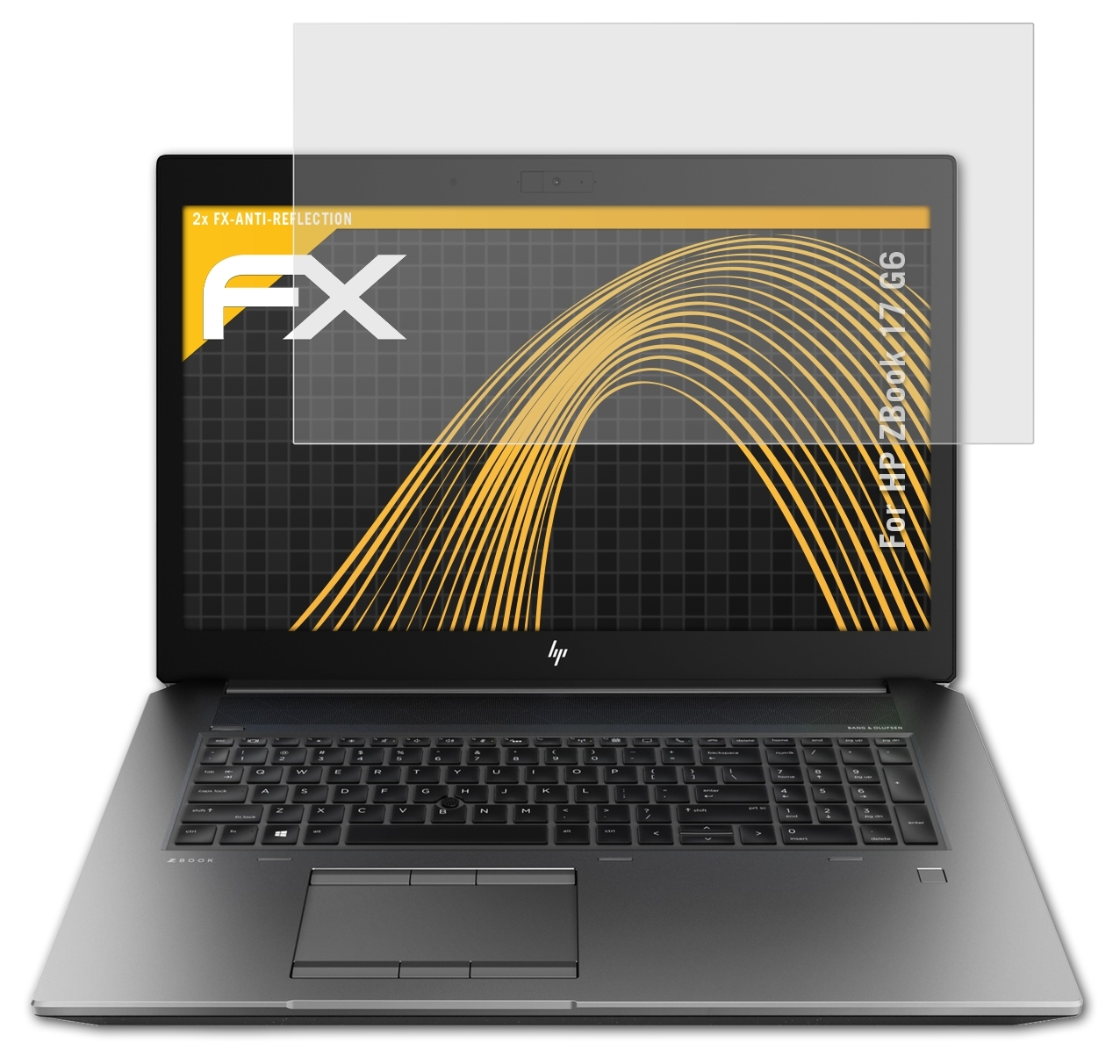 Displayschutz(für ATFOLIX 2x HP ZBook 17 G6) FX-Antireflex