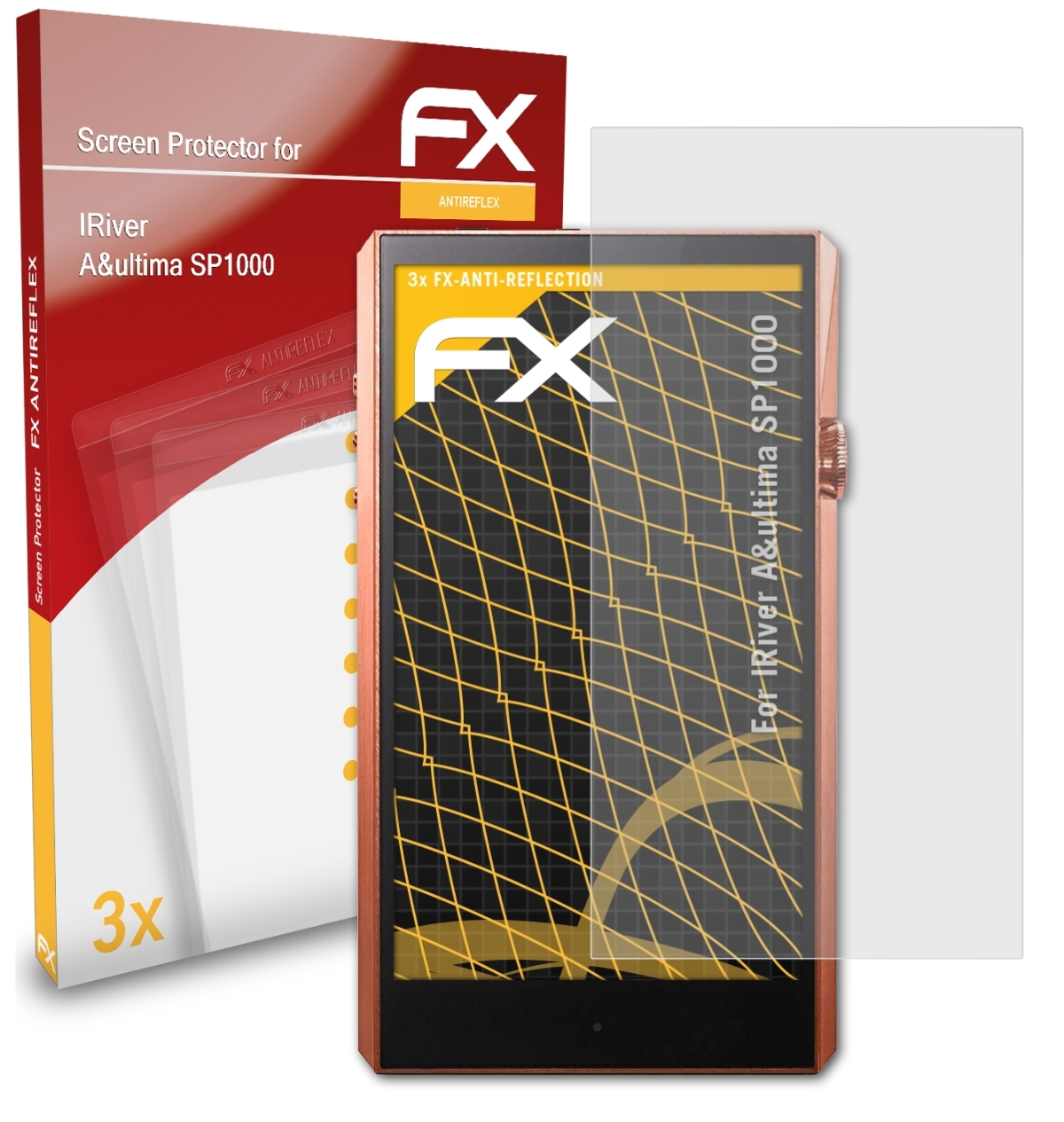 3x SP1000) IRiver Displayschutz(für FX-Antireflex ATFOLIX A&ultima