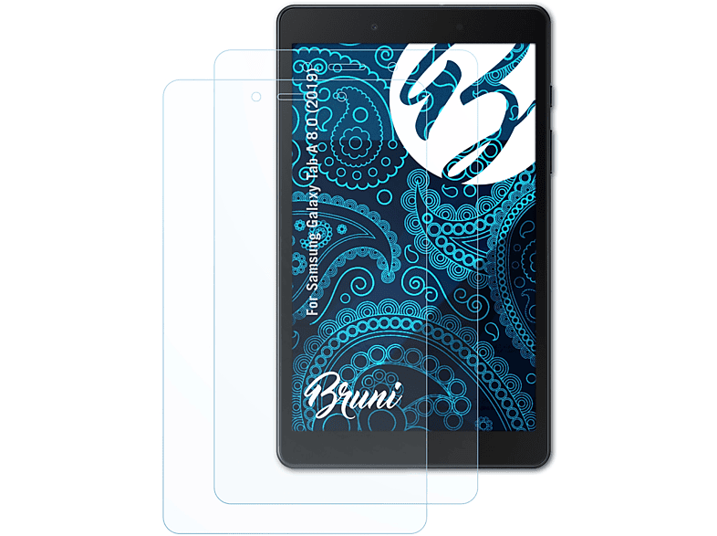 Samsung 8.0 Galaxy Basics-Clear (2019)) BRUNI A Tab Schutzfolie(für 2x