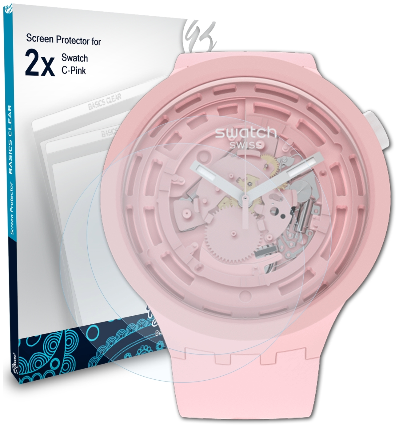 Swatch Basics-Clear Schutzfolie(für 2x C-Pink) BRUNI