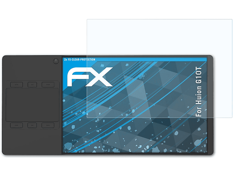 G10T) FX-Clear ATFOLIX Displayschutz(für 2x Huion