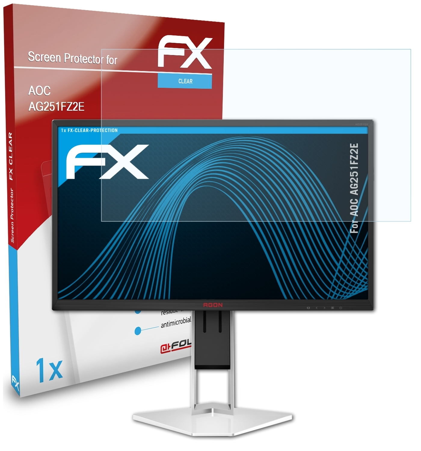 AOC Displayschutz(für AG251FZ2E) FX-Clear ATFOLIX