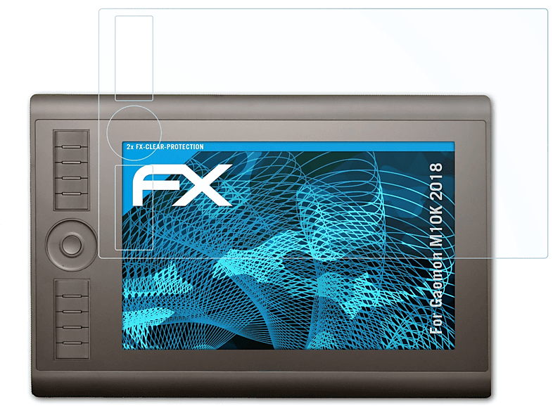 ATFOLIX 2x Gaomon FX-Clear M10K Displayschutz(für 2018)
