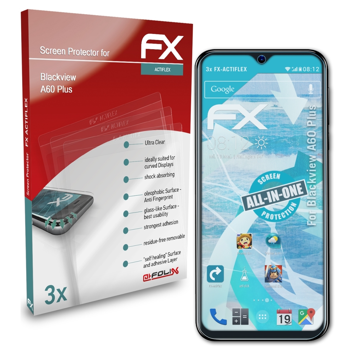 FX-ActiFleX 3x Plus) ATFOLIX Blackview Displayschutz(für A60