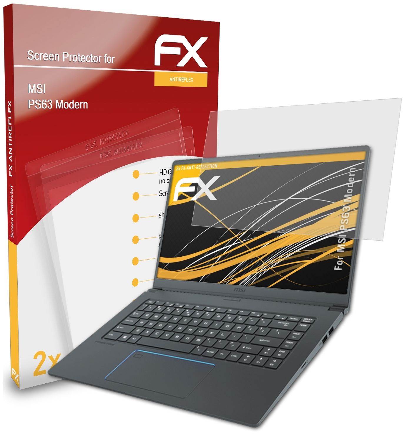 Displayschutz(für FX-Antireflex 2x Modern) PS63 ATFOLIX MSI