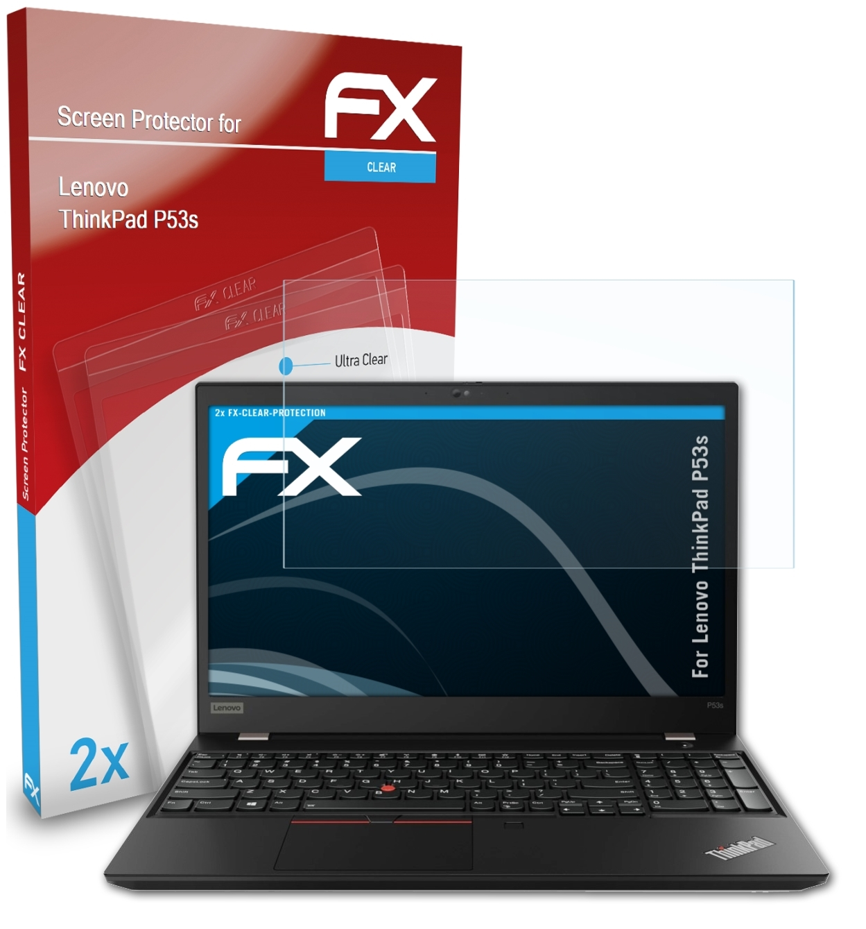 P53s) Lenovo 2x Displayschutz(für ATFOLIX FX-Clear ThinkPad