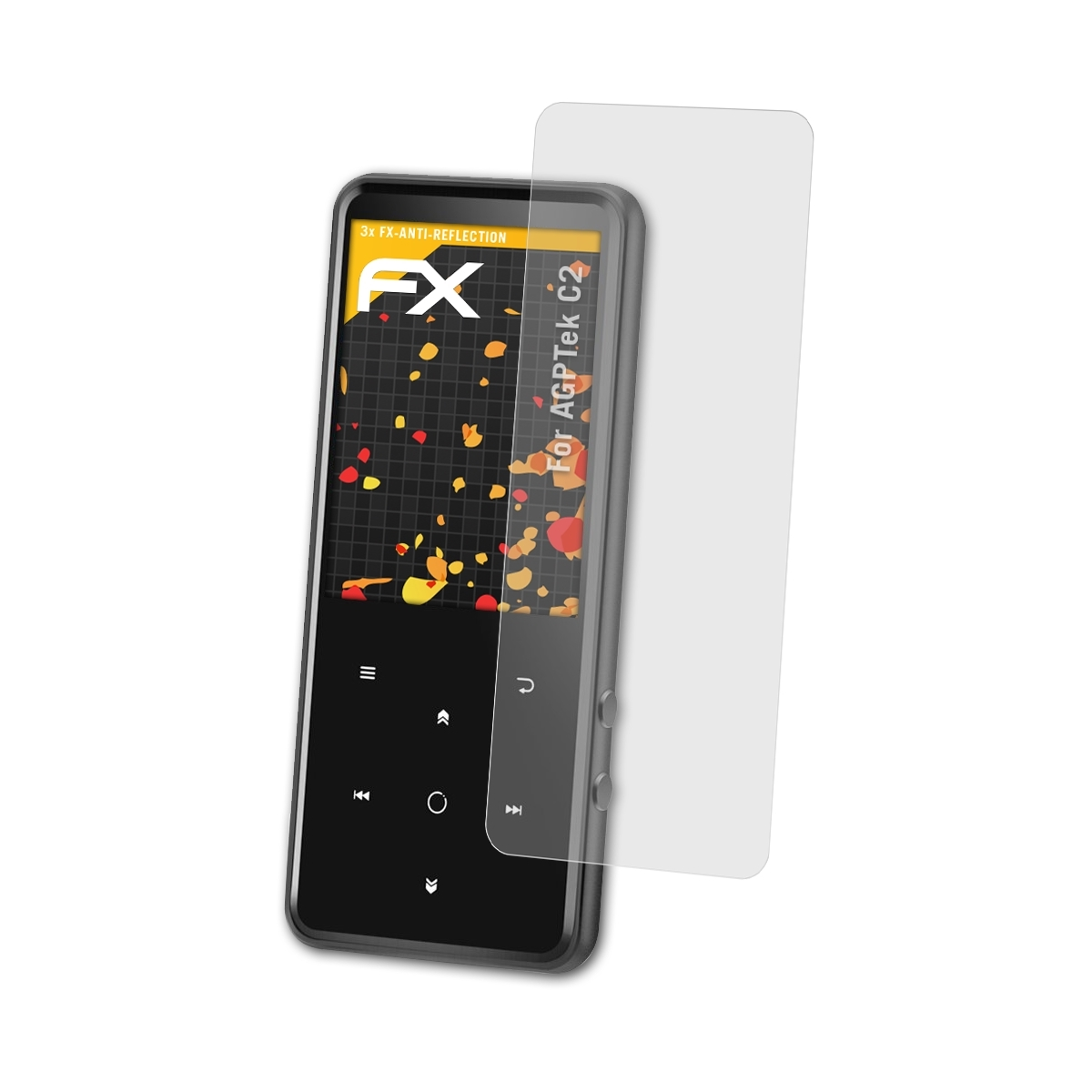 AGPTek FX-Antireflex Displayschutz(für C2) 3x ATFOLIX