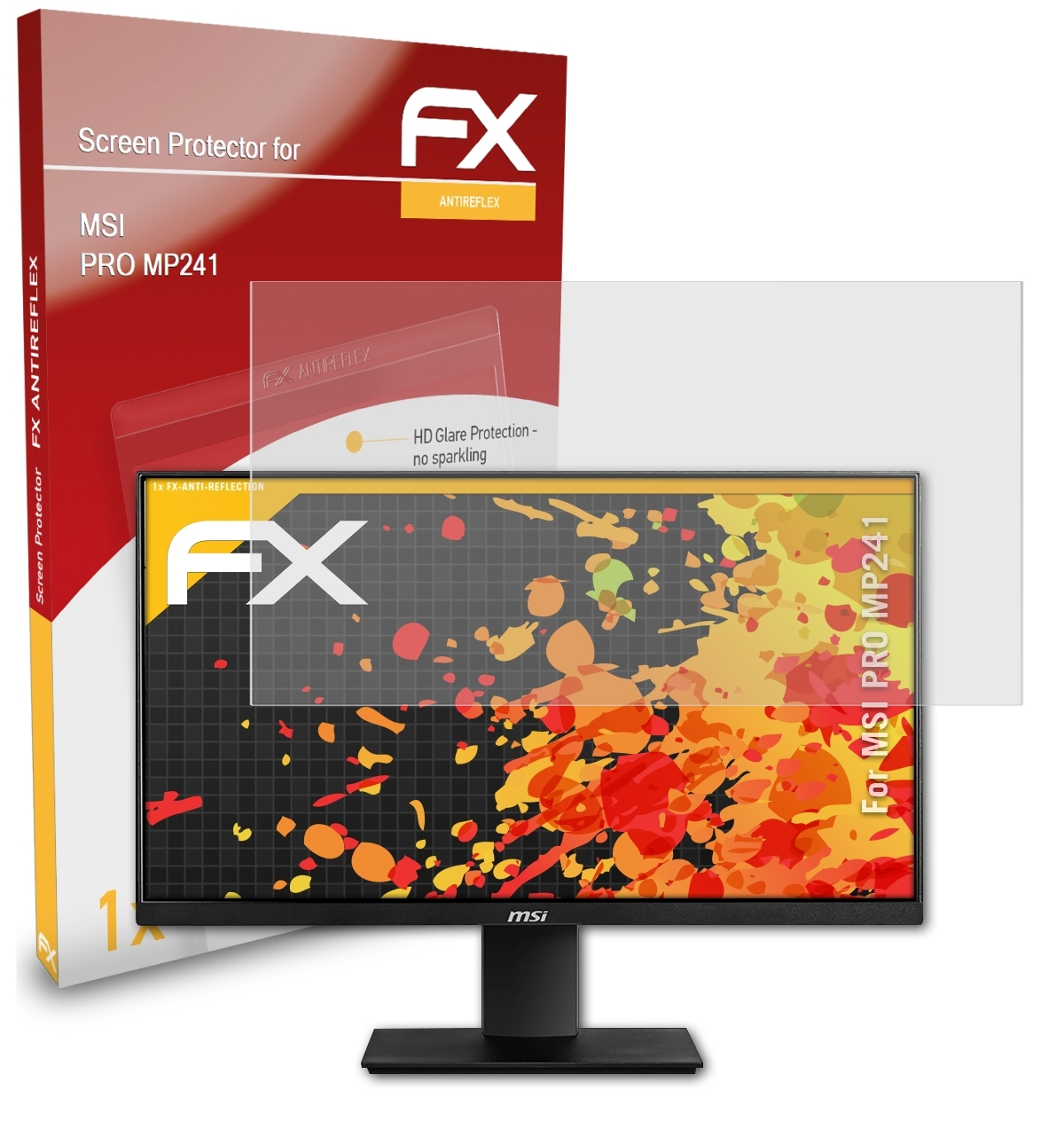 ATFOLIX FX-Antireflex Displayschutz(für MSI PRO MP241)