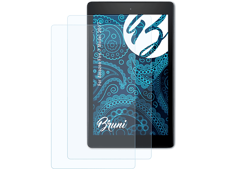 BRUNI 2x Basics-Clear Schutzfolie(für 2017)) Fire (Model Amazon 7
