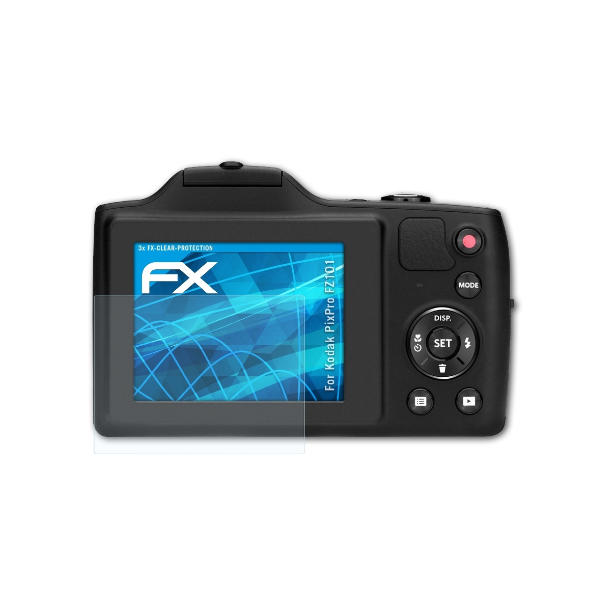 3x ATFOLIX Displayschutz(für FX-Clear FZ101) PixPro Kodak