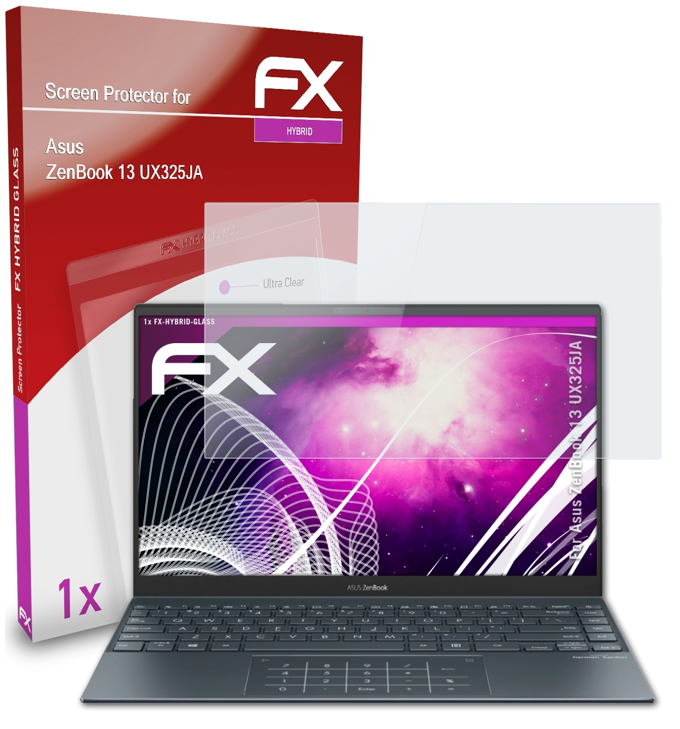 (UX325JA)) ATFOLIX Asus Schutzglas(für ZenBook FX-Hybrid-Glass 13