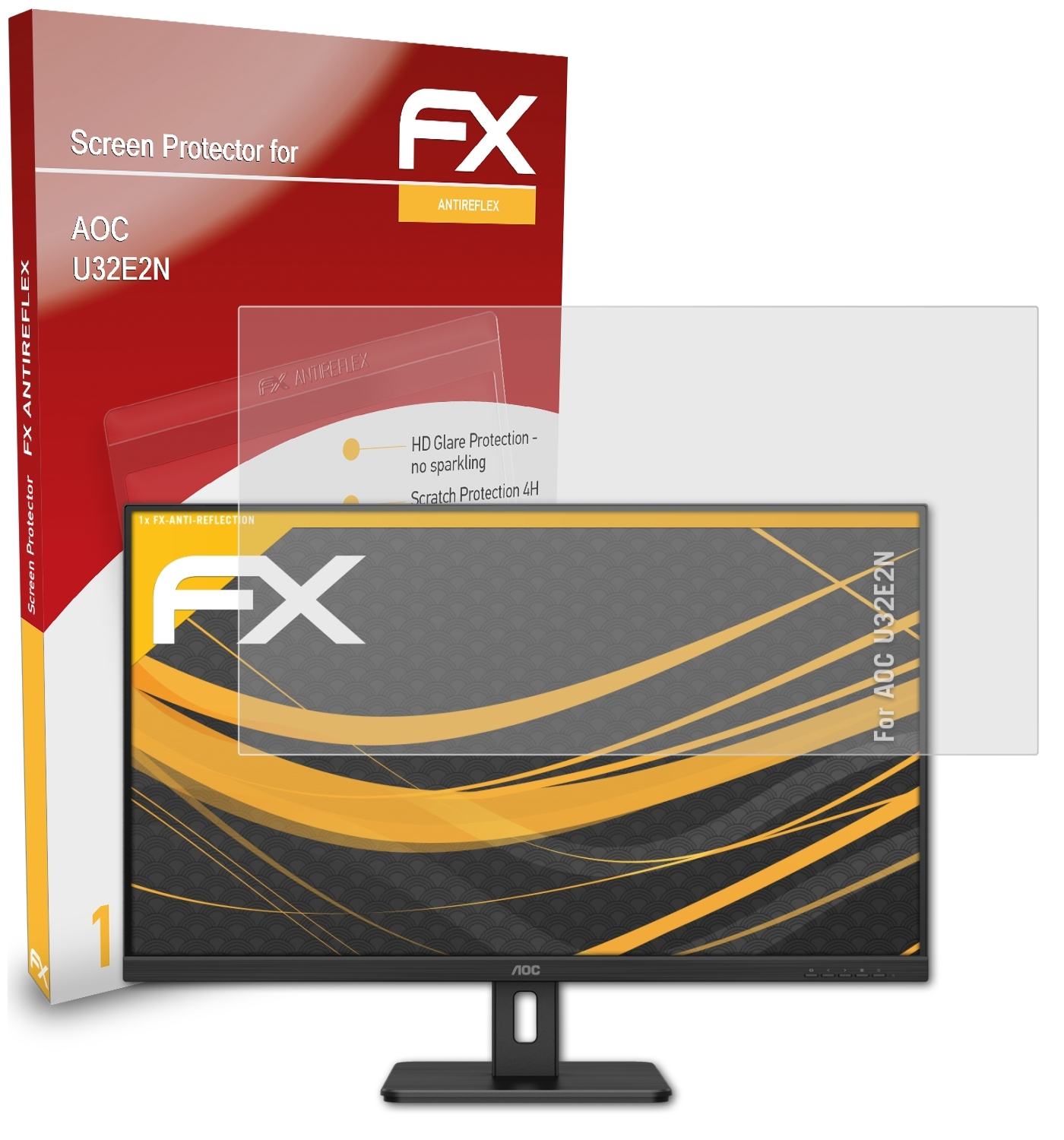 ATFOLIX FX-Antireflex Displayschutz(für U32E2N) AOC