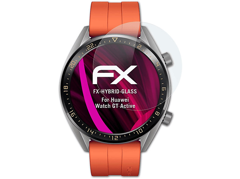 ATFOLIX FX-Hybrid-Glass Schutzglas(für Active) Watch GT Huawei