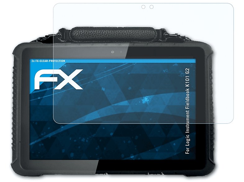 ATFOLIX 2x FX-Clear Displayschutz(für Logic Instrument Fieldbook K101 G2)