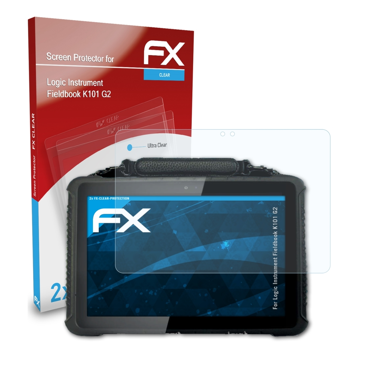 ATFOLIX 2x FX-Clear Fieldbook K101 Displayschutz(für Instrument G2) Logic
