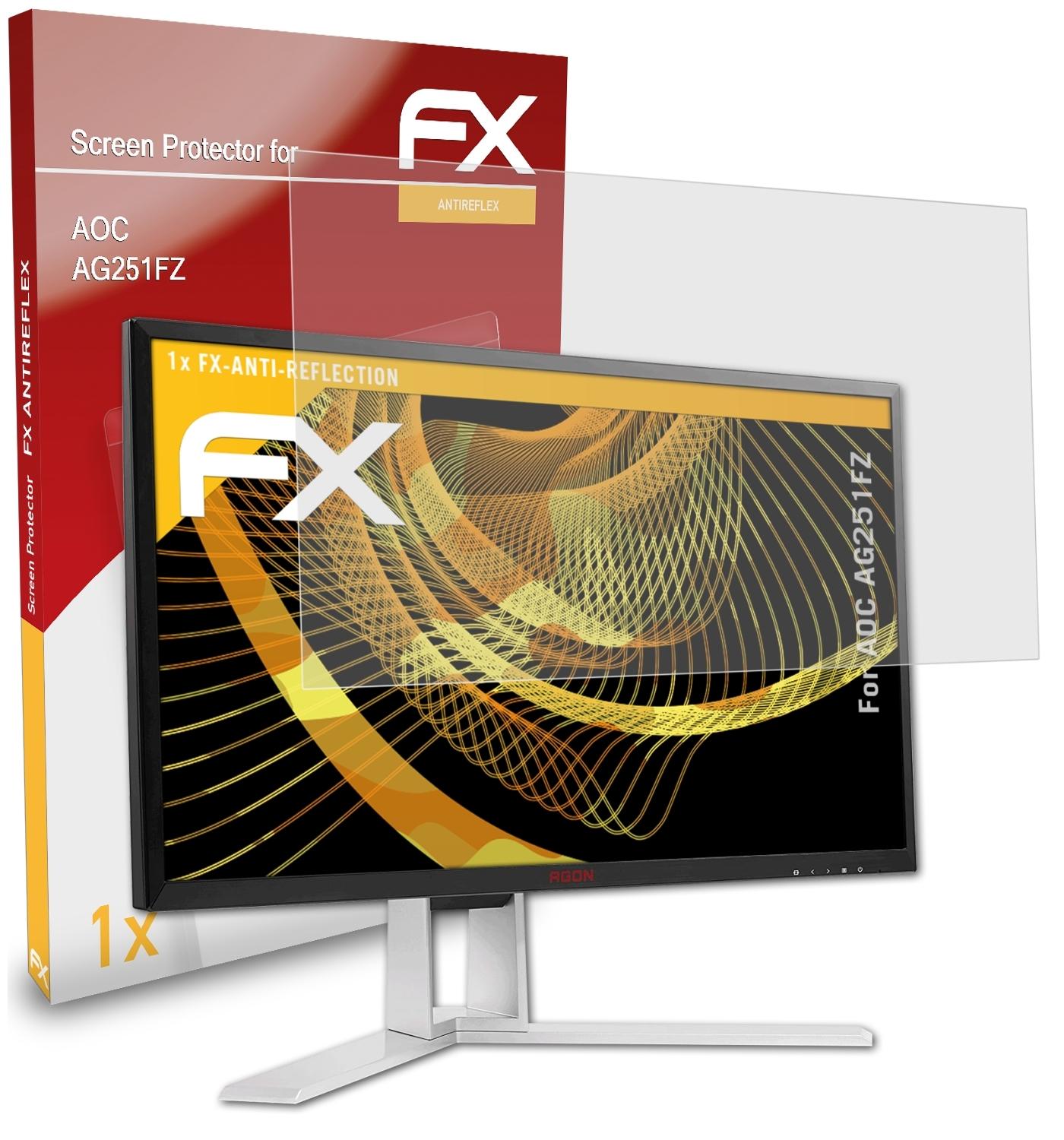 ATFOLIX FX-Antireflex Displayschutz(für AOC AG251FZ)
