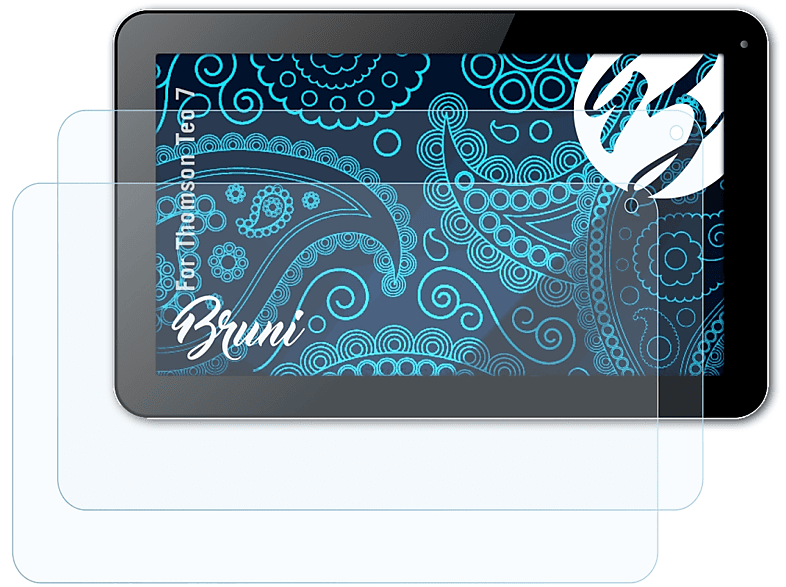 BRUNI 2x Basics-Clear Schutzfolie(für Thomson Teo 7)