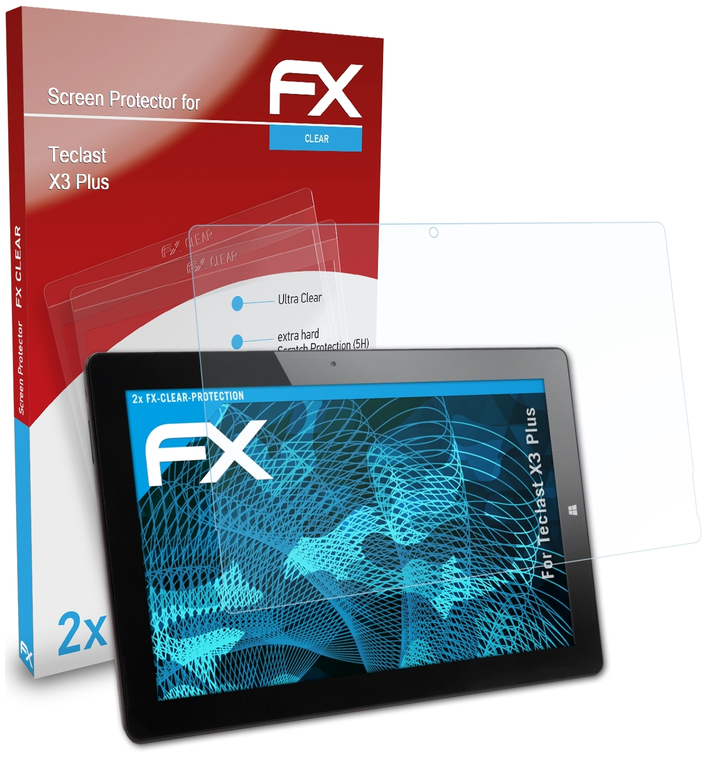 ATFOLIX 2x FX-Clear Displayschutz(für Plus) Teclast X3