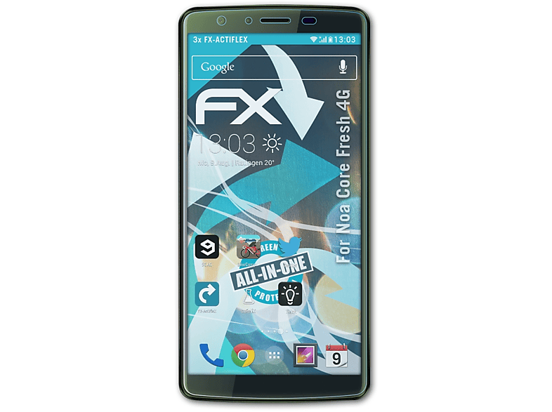 ATFOLIX 3x FX-ActiFleX Displayschutz(für Core Fresh Noa 4G)
