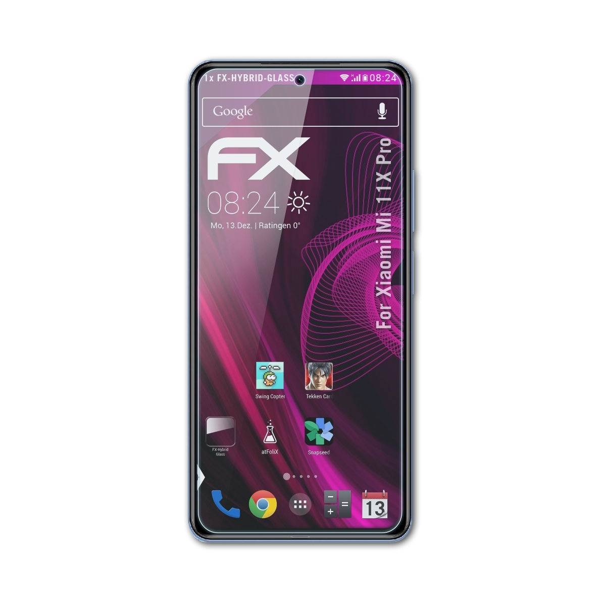 ATFOLIX FX-Hybrid-Glass Schutzglas(für Xiaomi 11X Pro) Mi