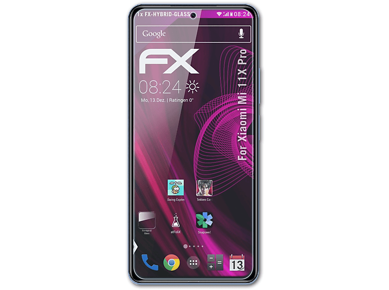 ATFOLIX FX-Hybrid-Glass Pro) Schutzglas(für Xiaomi Mi 11X