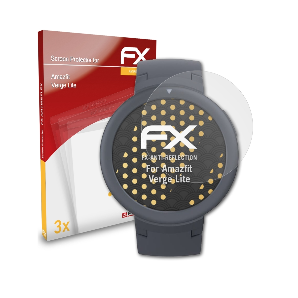 FX-Antireflex Amazfit Verge Displayschutz(für 3x ATFOLIX Lite)
