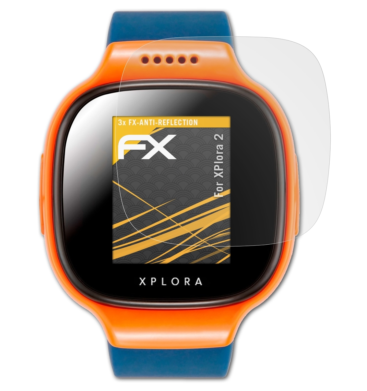 FX-Antireflex 2) ATFOLIX XPlora 3x Displayschutz(für