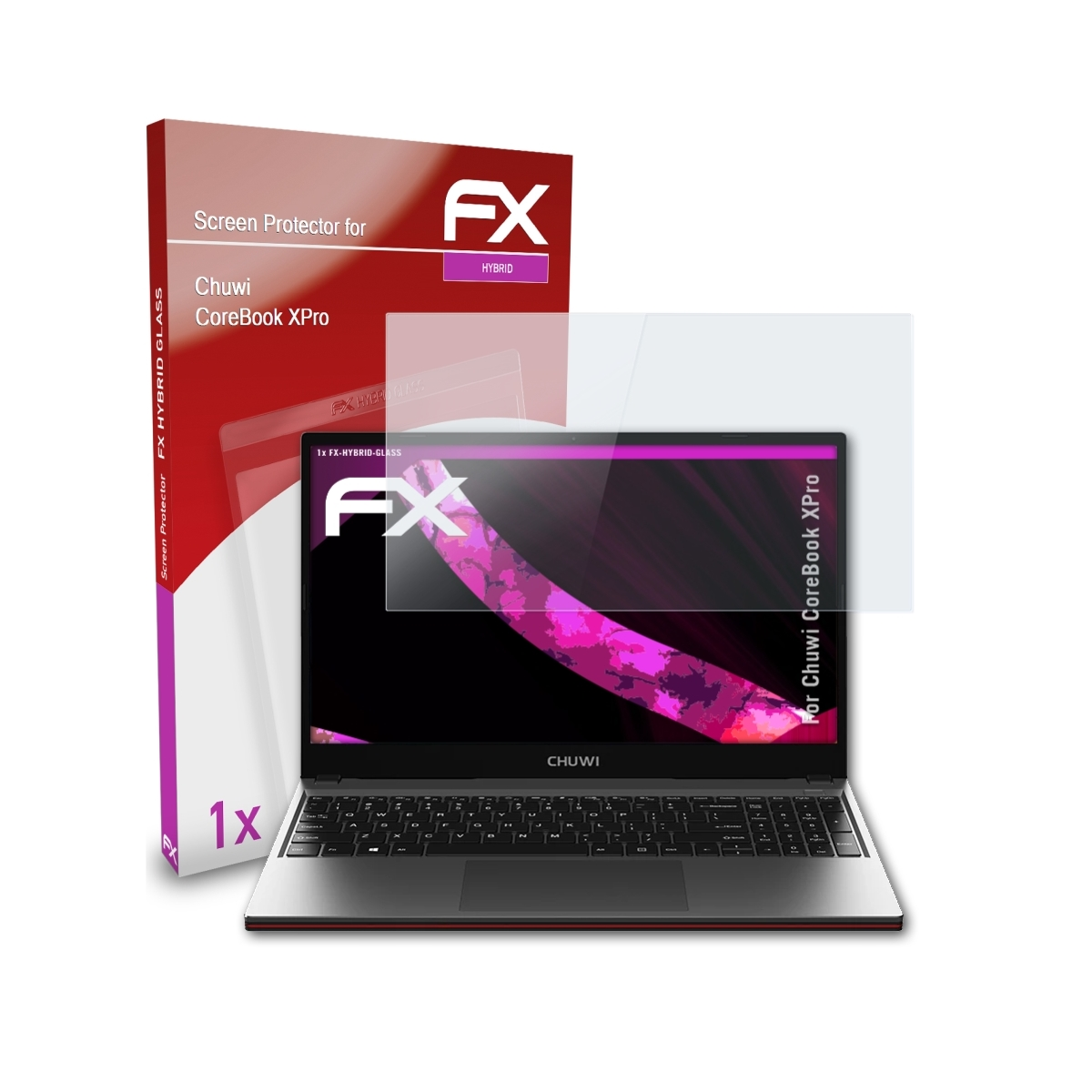 ATFOLIX FX-Hybrid-Glass XPro) CoreBook Chuwi Schutzglas(für