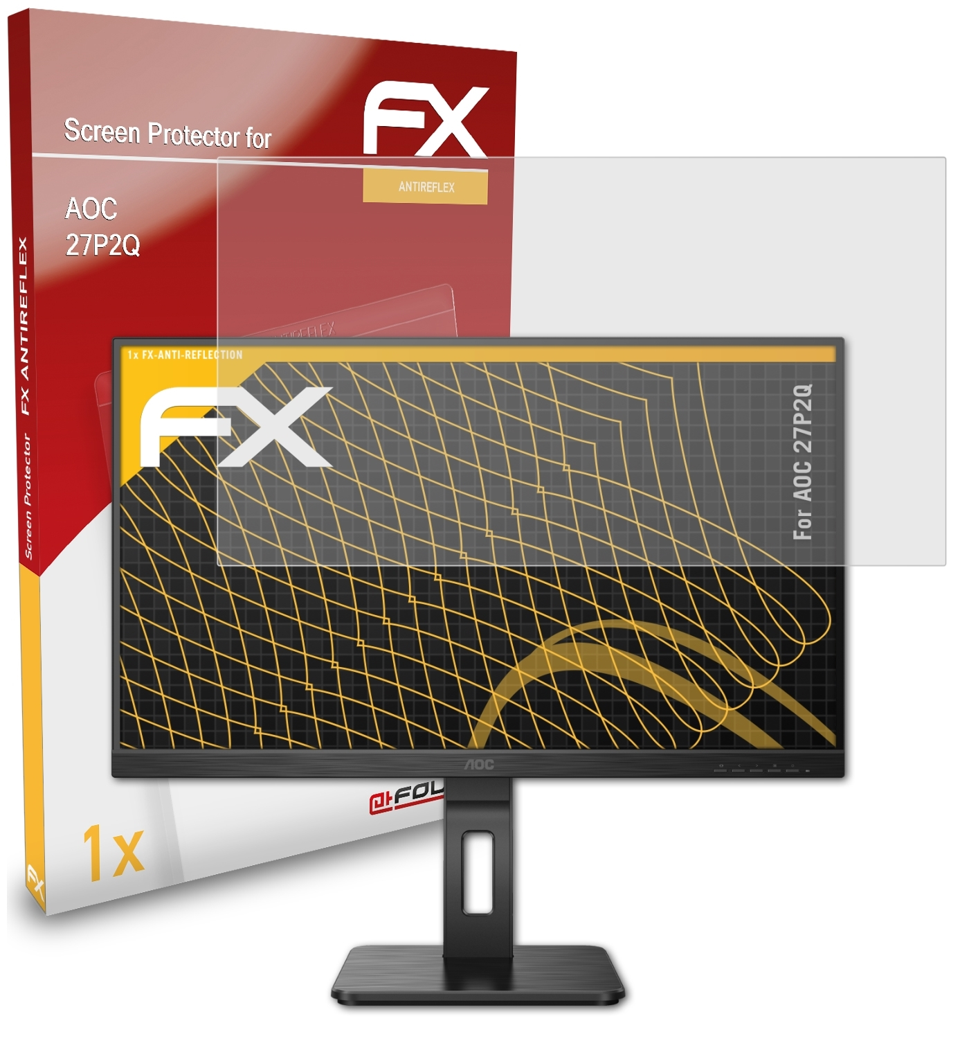 27P2Q) FX-Antireflex Displayschutz(für ATFOLIX AOC