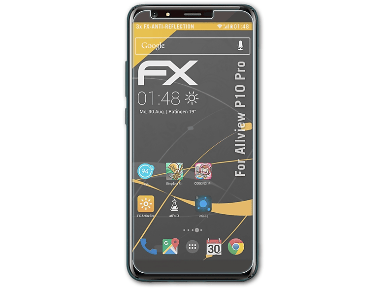 P10 FX-Antireflex Pro) Displayschutz(für ATFOLIX Allview 3x