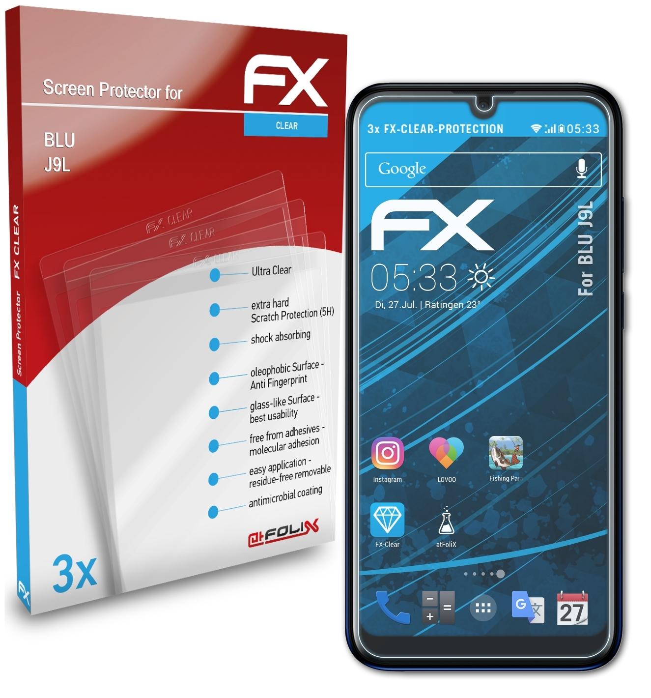 ATFOLIX 3x FX-Clear Displayschutz(für J9L) BLU