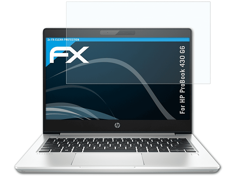 ATFOLIX 2x FX-Clear Displayschutz(für HP ProBook 430 G6)